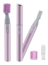 Depilador Eletrico Bigode Aparador Pelo Facial Orelha - Rosa