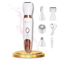Depilador Elétrico Multifuncional 5 em 1 Aparador de Sobrancelhas Recarregável Painel de Led Bateria 500mAh Depilador Elétrico Multifuncional 5 em 1 Aparador de Sobrancelhas Recarregável Painel de Led Bateria 500mAh