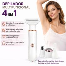 Depilador Elétrico Portátil Recarregável Design Premium Para Uso Prático e Seguro Depilador Elétrico Portátil Recarregável Design Premium Para Uso Prático e Seguro