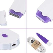 Depilador Eletrico Prática Segurança Remoção de pelos Portátil - @lojakvell