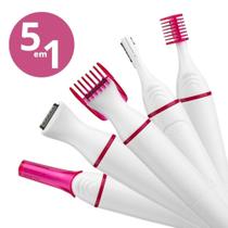 Depilador Feminino 5 Em 1 Aparador Axililas Sobrancelha Virilha - Sweet