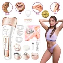 Depilador Feminino Kemei KM 6053 Kit Beleza 6 IN 1 Multifunção Arranca Pelo Pela Raiz
