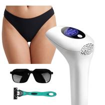 Depilador Laser IPL 900mil Disparos 8 Níveis Bivolt c/óculos Depilador Laser IPL 900mil Disparos 8 Níveis Bivolt c/óculos