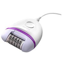 Depilador Philips Satinelle Essential para uso Seco com 02 Velocidades Branco e Roxo - BRE225/00