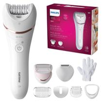 Depiladora Philips Série 8000 BRE720/14 - Úmida e Seca + 8 Acessórios Depiladora Philips Série 8000 BRE720/14 - Úmida e Seca + 8 Acessórios
