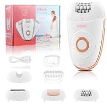 Depiladora VGR 739 3 em 1 para mulheres sem fio recarregável
