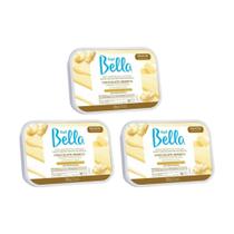 Depilatorio Depil Bella Cera 200G Chocolate Branco-Kit C/3Un