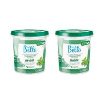 Depilatorio Depil Bella Cera Hidro 600G Hortelã-Kit C/2Un