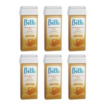 Depilatorio Depil Bella Roll-On Mel 100G - Kit Com 6Un