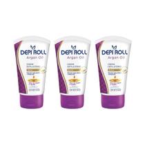 Depilatorio Depiroll Creme Buço 50G Oleo De Argan- Kit C/3Un