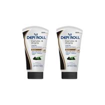 Depilatorio Depiroll Creme Buço Carvao/Argila 50G-Kit 2Un
