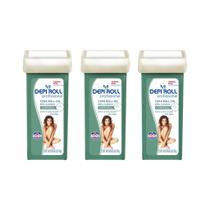 Depilatorio Depiroll Roll-On 100g Algas - Kit C/ 3un