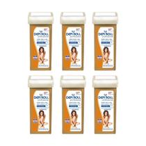 Depilatorio Depiroll Roll-On 100G Tradicional - Kit Com 6Un