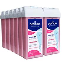 Depilatorio Depiroll RollOn 100g Rosa Kit Com 12 Un Depilatorio Depiroll RollOn 100g Rosa Kit Com 12 Un