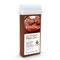 Depilflax - 03 Refil Cera Roll On Chocolate 100G