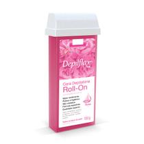 Depilflax Cera Depilatória Roll-on 100g ( Natural / Rosa / Hortelã / Chocolate / Mamão / Negra)