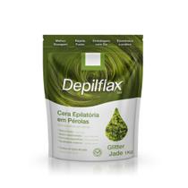 Depilflax cera quente 1kg glitter jade Depilflax cera quente 1kg glitter jade