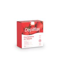 Depilflax Cera Quente para Epilação Tablete Morango 01un 500g