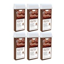 Depilflax Cera Roll-on Refil Chocolate 100g - 6 Unidades Depilflax Cera Roll-on Refil Chocolate 100g - 6 Unidades