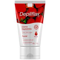 Depilflax Creme Depilatório Facial Morango 50g Depilflax Creme Depilatório Facial Morango 50g