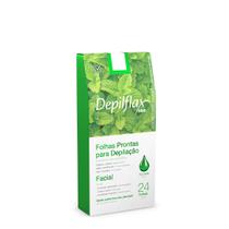 Depilflax Folhas Prontas para Depilação Facial / 24 folhas Depilflax Folhas Prontas para Depilação Facial / 24 folhas