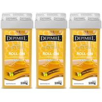 Depimiel Sistema Descartável Cera Roll-on Clássica 100g - 3 Unidades