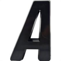 Deplasti Letra 3D Preto A 13Cm Deplasti Letra 3D Preto A 13Cm