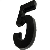 Deplasti Numero 3D Preto 5 13Cm Deplasti Numero 3D Preto 5 13Cm