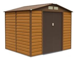 Deposito De Aço Abrigo Armario Jardim Exterior 213x131x192cm Marrom Deposito De Aço Abrigo Armario Jardim Exterior 213x131x192cm Marrom