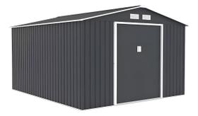 Deposito De Aço Abrigo Armario Jardim Exterior 322x277x203cm Cinza Deposito De Aço Abrigo Armario Jardim Exterior 322x277x203cm Cinza