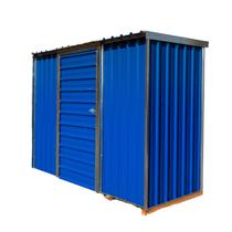 Deposito de Aço Mod 06 azul uma porta pivotante 1,11 x 2,90 x 2,10m