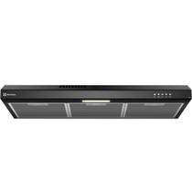 Depurador de Ar 80 cm Luz LED e Filtragem Dupla Preto DE8SB Electrolux