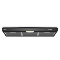 Depurador de Ar Electrolux 80cm Preto Alto Poder de Sucção, Luz LED e Filtragem Dupla (DE8SB)