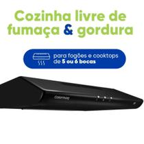 Depurador De Ar Exaustor 80 Cm Para Cozinha Preto Bivolt