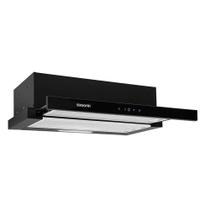 Depurador De Ar Suggar Slim De Embutir 60 Cm Preto 110v De61thpt