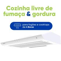Depurador De Cozinha Exaustor 60 Cm De Parede Branco 127v - Colormaq Depurador De Cozinha Exaustor 60 Cm De Parede Branco 127v - Colormaq