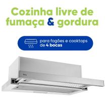 Depurador Exaustor De Ar Retrátil 60 Cm Parede Cozinha Inox 127V Philco