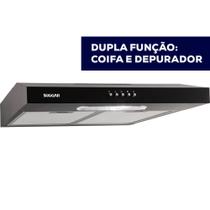 Depurador Slim Suggar DPS161PT / DPS162PT 60cm 3 Velocidades Preto