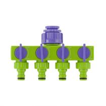 Derivação para mangueira com 4 saídas ajustáveis 1/2" - 3/4"