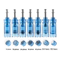 Derma Pen Dicas De Substituição 10 PCS Nano Agulha 12 18 24 36 42 Pinos Para Sistema De