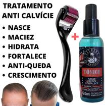 Derma Roller+Loção Anti-queda Unissex Nasce Cresce Fortalece - Vitrine Do Barbeiro