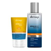 Dermage Kit - Loção Hidratante Facial Hyaluage Acqua Bomb + Protetor Solar Facial Photoage Water FPS50 Dermage Kit - Loção Hidratante Facial Hyaluage Acqua Bomb + Protetor Solar Facial Photoage Water FPS50