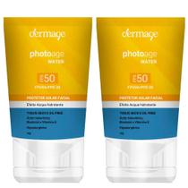 Dermage Photoage Water Kit com 2 Unidades Protetor Solar Facial FPS50 40g