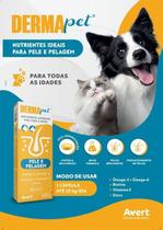 Dermapet Avert Suplemento Para Pele e Pelagem de Cães e Gatos 30 Cápsulas