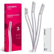 Dermaplane CAVEEM - Kit com 3 Unidades para Homens e Mulheres