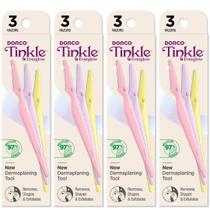 Dermaplane Razor Tinkle Everglow para mulheres (12 lâminas de barbear)