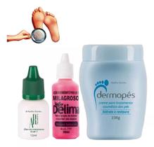 Dermopes Hidrata e Restaura + Loção Delima Milagroso + Óleo para unha Tratamento 6x1