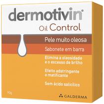 Dermotivin Oil Control Sabonete Em Barra Para O Rosto 90 Gr - Galderma