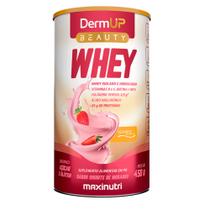 DermUp Beauty Whey Sabor Iogurte de Morango 450g Maxinutri