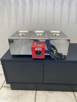 Derretedeira chocolateira 3 cubas 4,5L Zepper CH30E